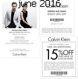 calvin klein voucher|calvin klein promotion.